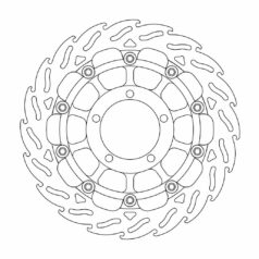 BRAKE ROTOR FLOATING FLAME BLACK