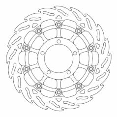 BRAKE ROTOR FLOATING FLAME BLACK