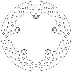 BRAKE ROTOR FIXED HALO ROUND NATURAL