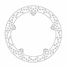 BRAKE ROTOR FIXED HALO ROUND NATURAL