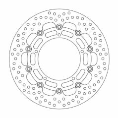 BRAKE ROTOR FLOATING HALO ROUND BLACK