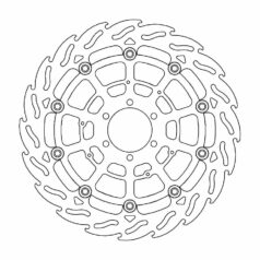 BRAKE ROTOR FLOATING FLAME BLACK