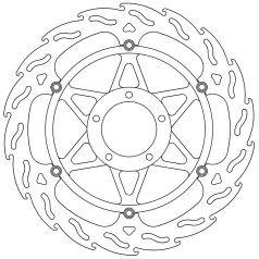 BRAKE ROTOR FLOATING FLAME BLACK
