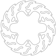BRAKE ROTOR FIXED FLAME NATURAL