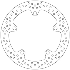 BRAKE ROTOR FIXED HALO ROUND NATURAL