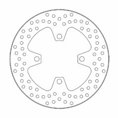 BRAKE ROTOR FIXED HALO ROUND NATURAL
