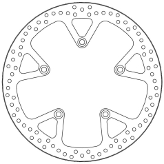 BRAKE ROTOR FIXED HALO ROUND NATURAL
