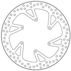 BRAKE ROTOR FIXED HALO ROUND NATURAL