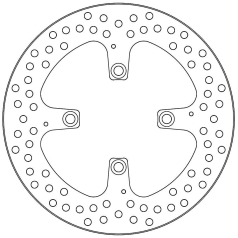 BRAKE ROTOR FIXED HALO ROUND NATURAL