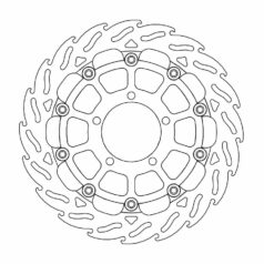 BRAKE ROTOR FLOATING FLAME BLACK