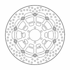 BRAKE ROTOR FLOATING HALO ROUND BLACK