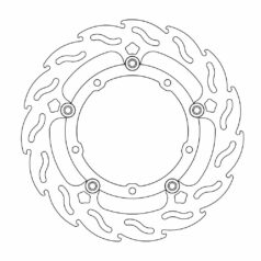 BRAKE ROTOR FLOATING FLAME BLACK