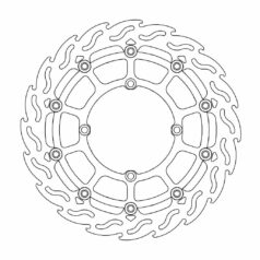 BRAKE ROTOR FLOATING FLAME BLACK