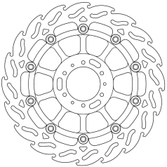 BRAKE ROTOR FLOATING FLAME BLACK