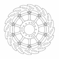 BRAKE ROTOR FLOATING FLAME  BLACK