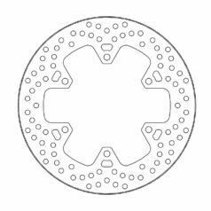 BRAKE ROTOR FIXED HALO ROUND NATURAL