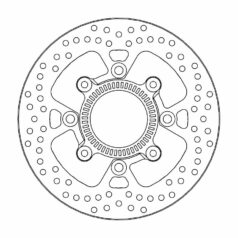 BRAKE ROTOR FIXED HALO ROUND NATURAL