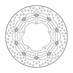 BRAKE ROTOR FLOATING HALO ROUND BLACK
