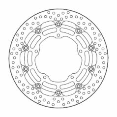 BRAKE ROTOR FLOATING HALO ROUND BLACK