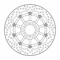 BRAKE ROTOR FLOATING HALO ROUND BLACK