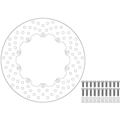 BRAKE ROTOR FLOATING HALO ROUND NATURAL