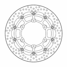 BRAKE ROTOR FLOATING HALO ROUND BLACK