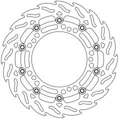 BRAKE ROTOR FLOATING FLAME BLACK