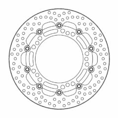 BRAKE ROTOR FLOATING HALO ROUND BLACK