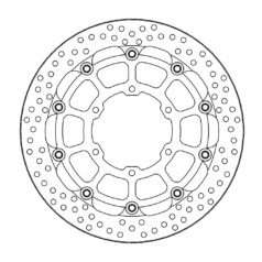 BRAKE ROTOR FLOATING HALO ROUND BLACK