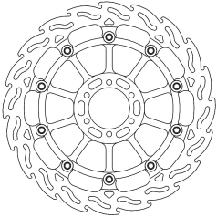 BRAKE ROTOR FLOATING FLAME BLACK