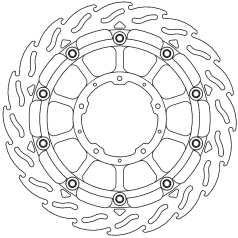 BRAKE ROTOR FLOATING FLAME BLACK