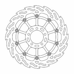 BRAKE ROTOR FLOATING FLAME BLACK