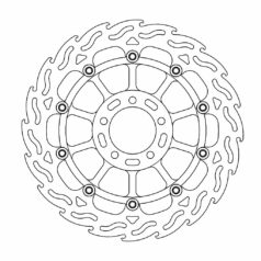 BRAKE ROTOR FLOATING FLAME  BLACK