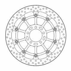 BRAKE ROTOR FLOATING HALO ROUND BLACK