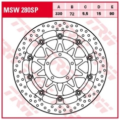 BRAKE ROTOR SP RACE HIGH-PERFORMANCE FRONT