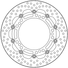 BRAKE ROTOR FLOATING HALO ROUND