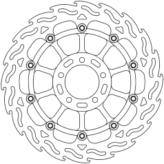 BRAKE ROTOR FLOATING FLAME RACING