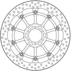 BRAKE ROTOR FLOATING HALO RACING ROUND