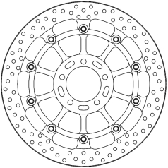 BRAKE ROTOR FLOATING HALO RACING ROUND