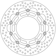 BRAKE ROTOR FLOATING HALO RACING ROUND
