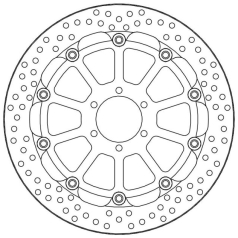 BRAKE ROTOR T-FLOATER HALO ROUND