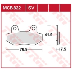 BRAKE PAD ALLROUND ORGANIC STANDARD