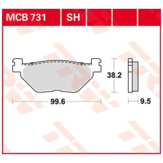 BRAKE PAD ALLROUND ORGANIC STANDARD