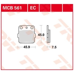 BRAKE PAD ALLROUND ORGANIC STANDARD
