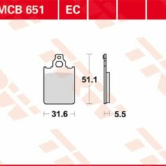BRAKE PAD ORGANIC SCOOTER -125