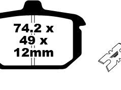 BRAKE PAD FA-HH SERIES SINTERED METAL