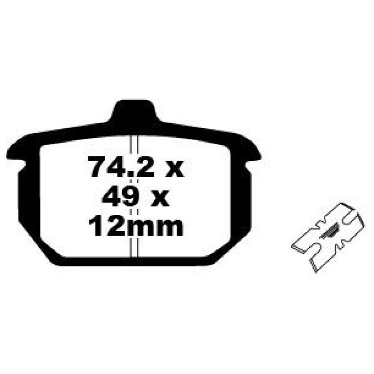 BRAKE PAD FA-HH SERIES SINTERED METAL