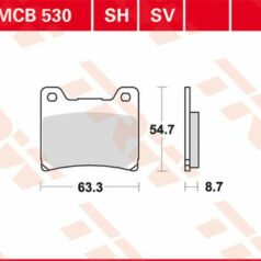 BRAKE PAD SH SINTER PERFORMANCE STREET & ROAD TRACKS