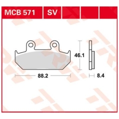 BRAKE PAD SV SINTER PERFORMANCE STREET