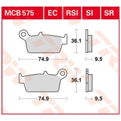 BRAKE PAD SI SINTER OFFROAD